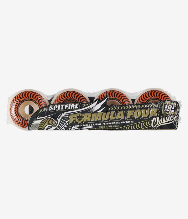 Spitfire Formula Four Classic Rollen (white orange) 53 mm 101A 4er Pack