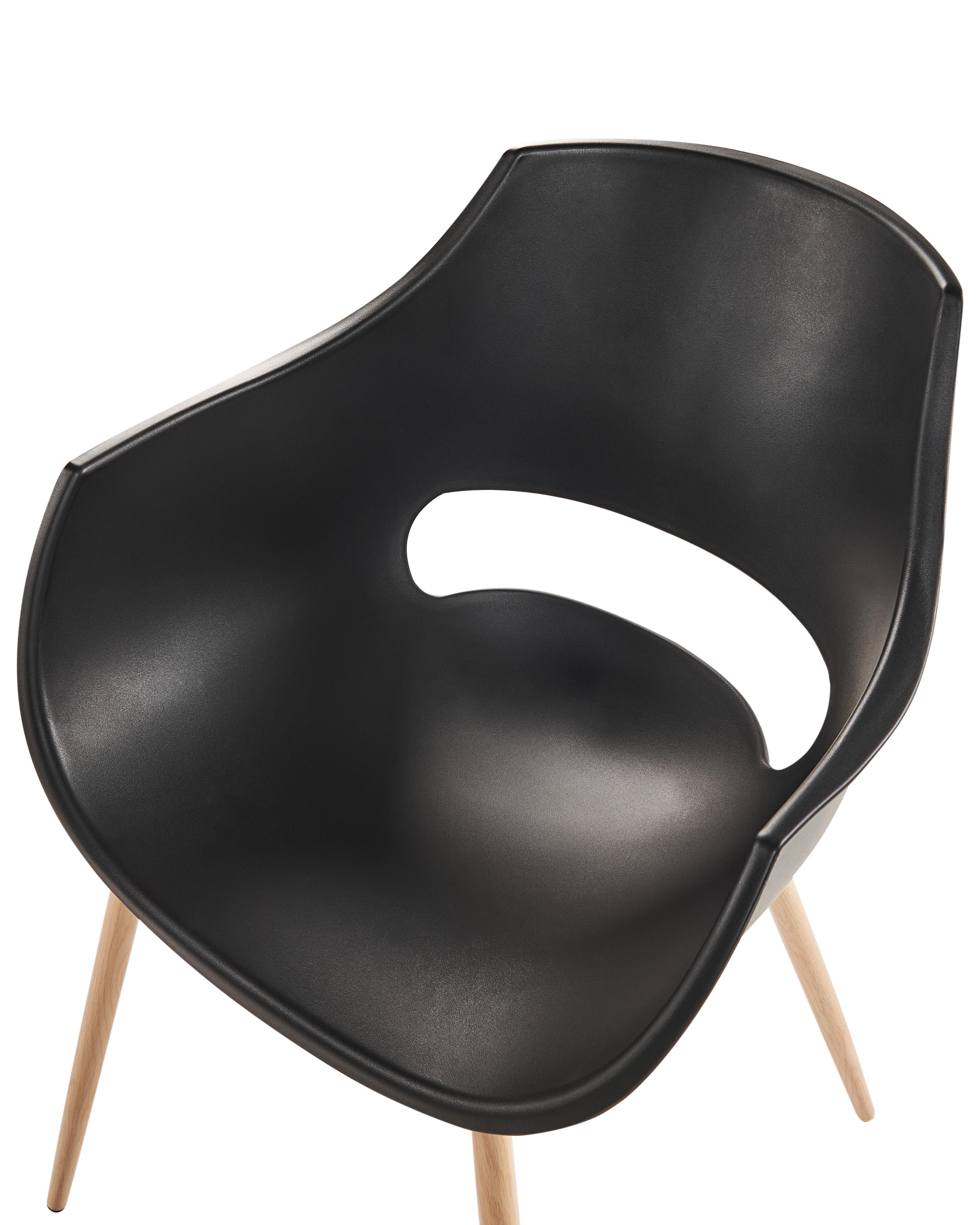 Set van 4 eetkamerstoelen MILLERS Zwart