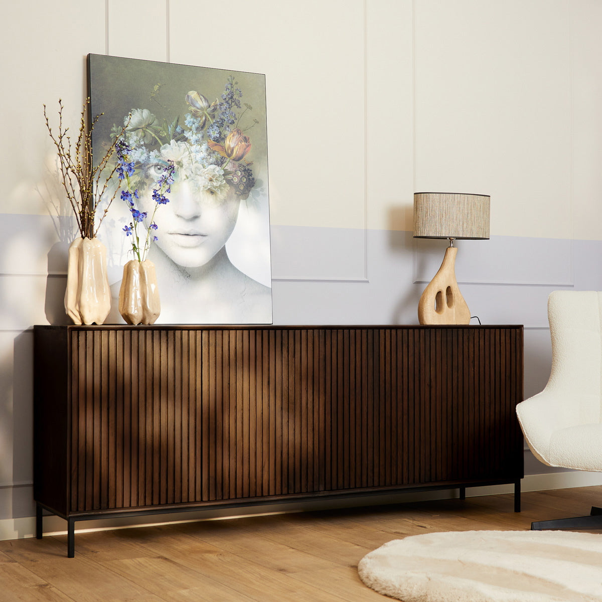 StarFurn - Dressoir Bruin Hout - 210x45x85cm - Madison