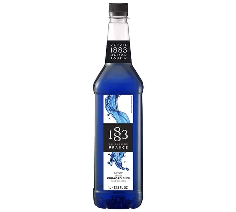 Sirop 1883 Routin Curaçao Bleu - Bouteille plastique - 1L