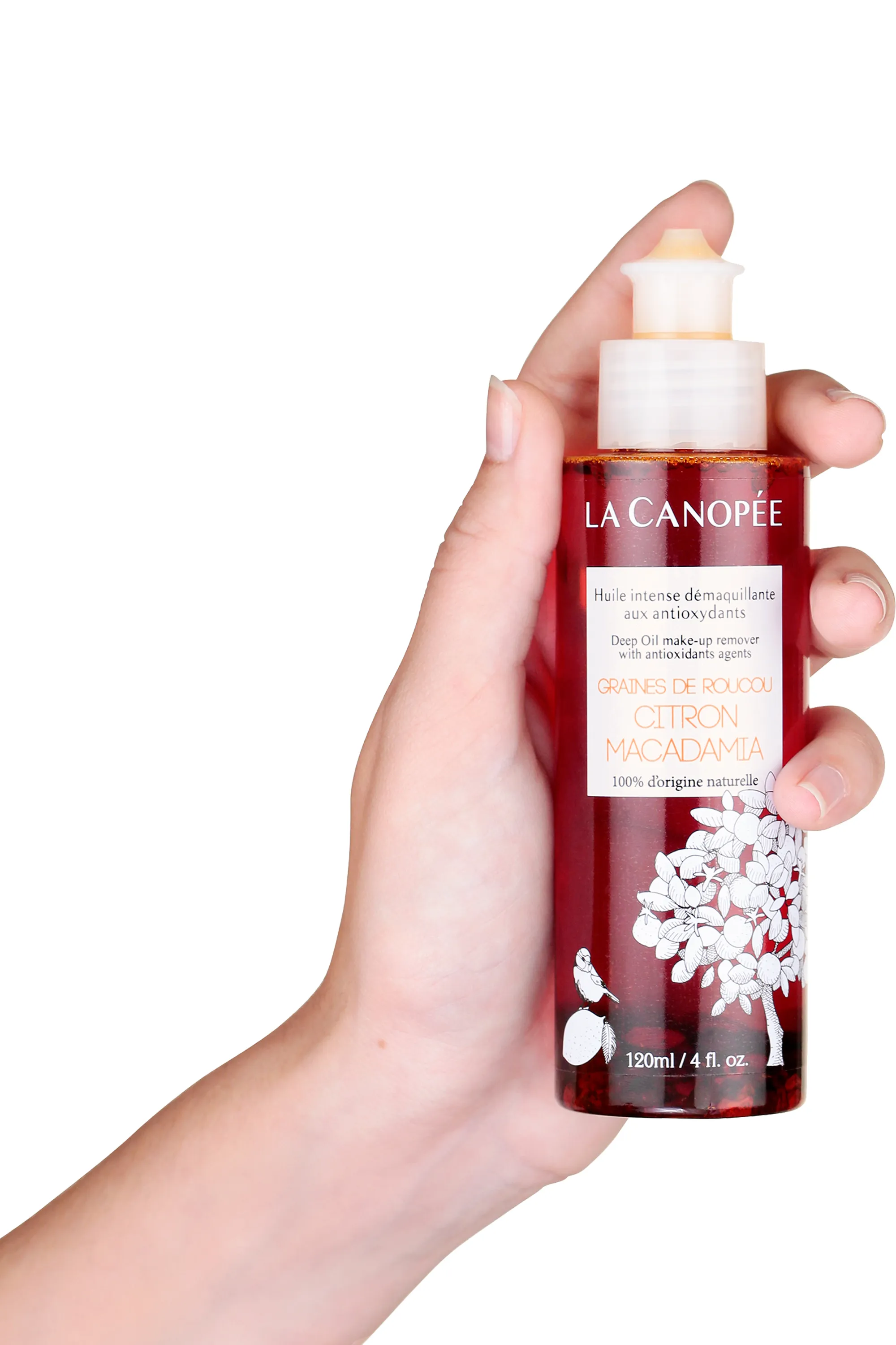 La Canopée Huile intense démaquillante et nettoyante aux antioxydants-120 ml