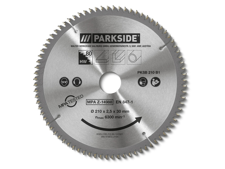 Cirkelzaagblad Ø210 mm