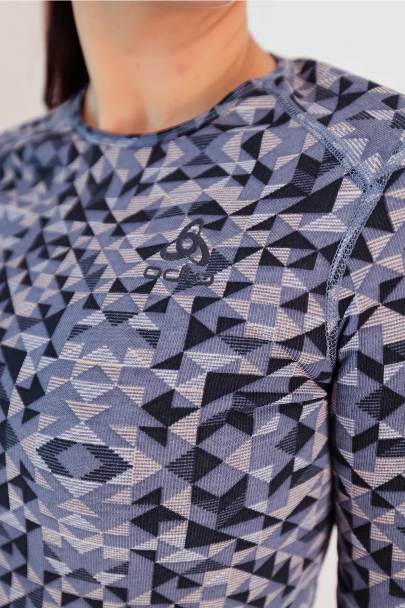 Odlo Active Warm ECO Print Damen Thermo Longsleeve