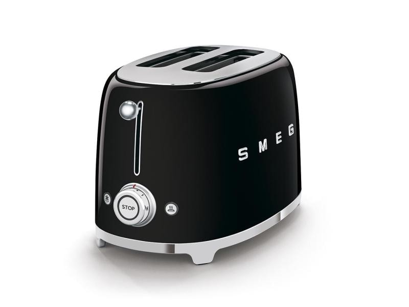 SMEG Toaster 50'S RETRO STYLE TSF01BLEU Schwarz Klassischer Toaster, Schwarz