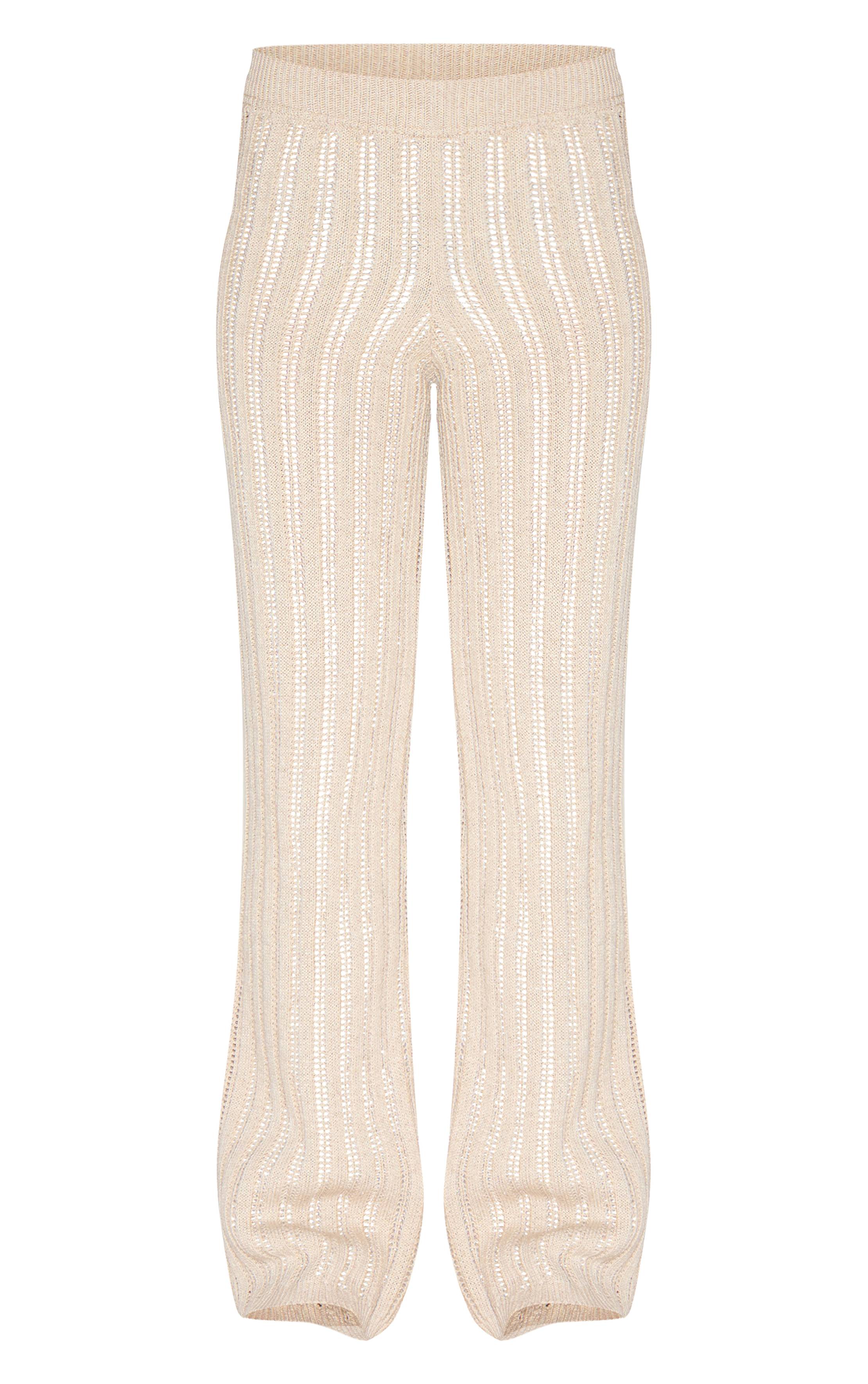 Naturel Pantalon Tricoté Petite
