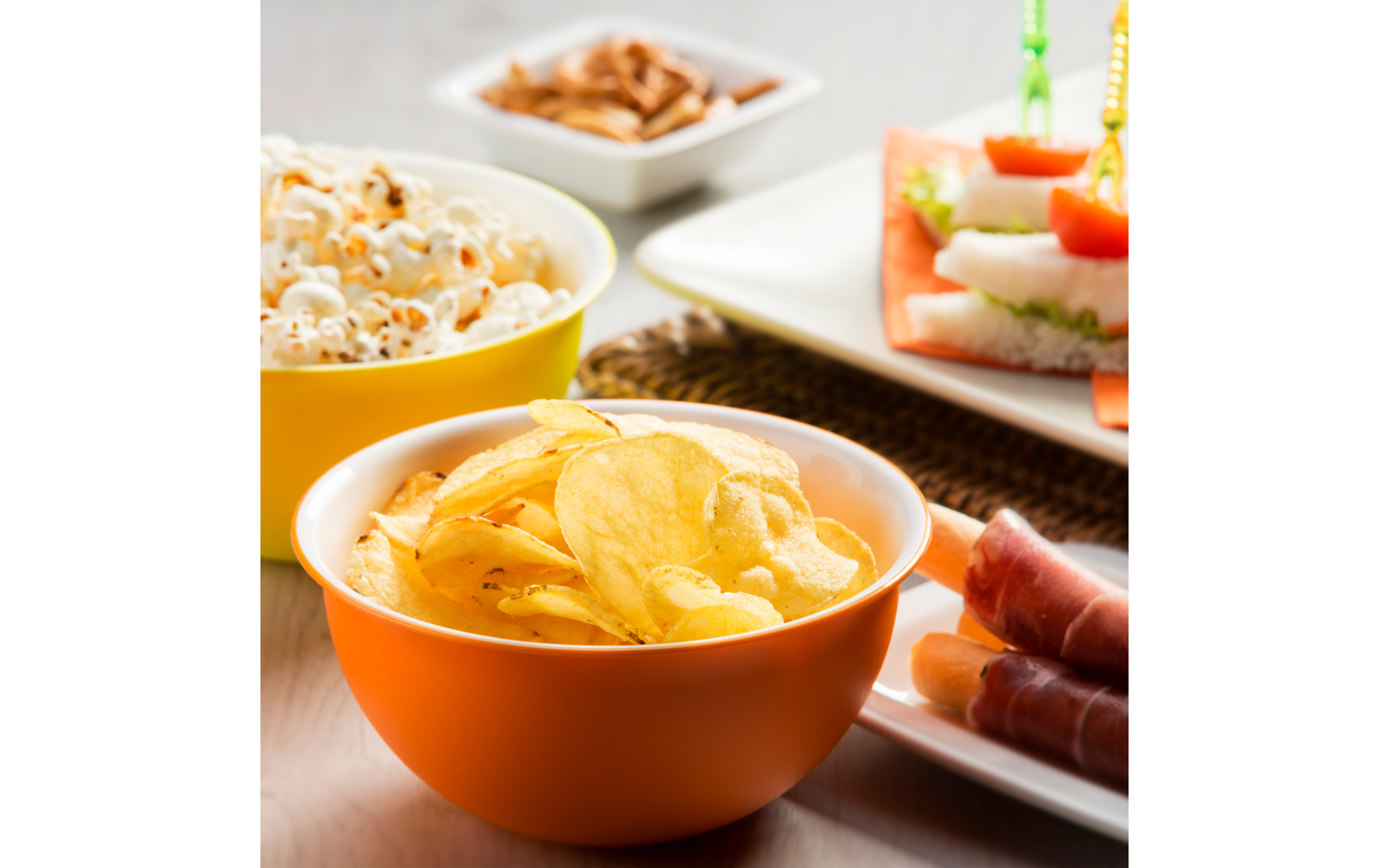 Omada Frühstücksschüssel 13,5 cm 500 ml weiß orange
