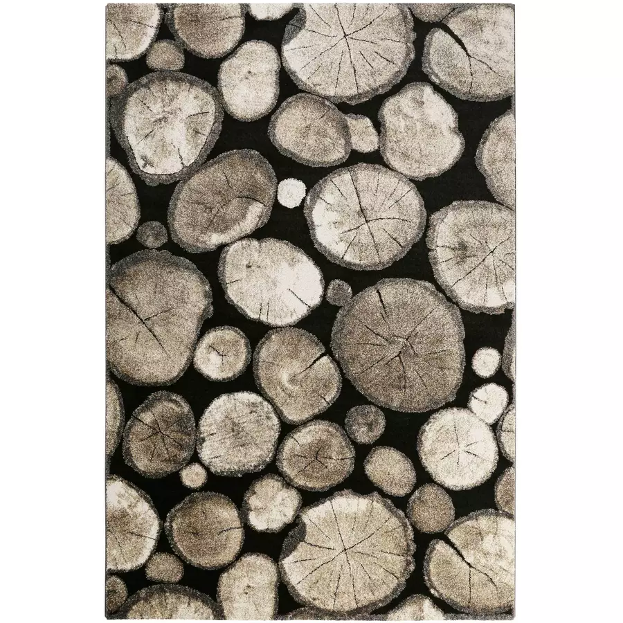 Wecon home Kurzflorteppich Logs beige