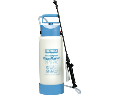 GLORIA CM50 drukspuit voor zuren en logen pH 2 tot 12 incl. 0,5 m verlengstuk