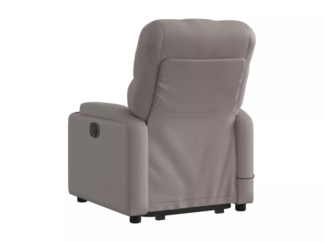 Fauteuil inclinable massant Taupe Tissu