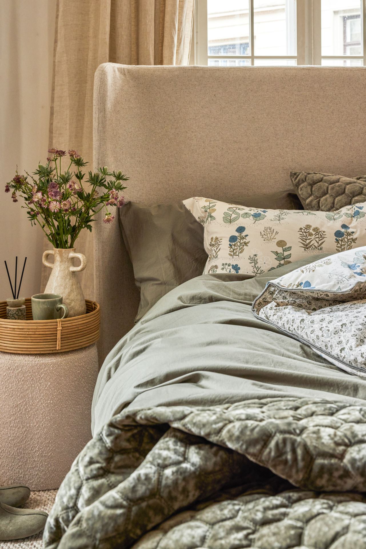 Percale sengesett multi - 140x200 cm