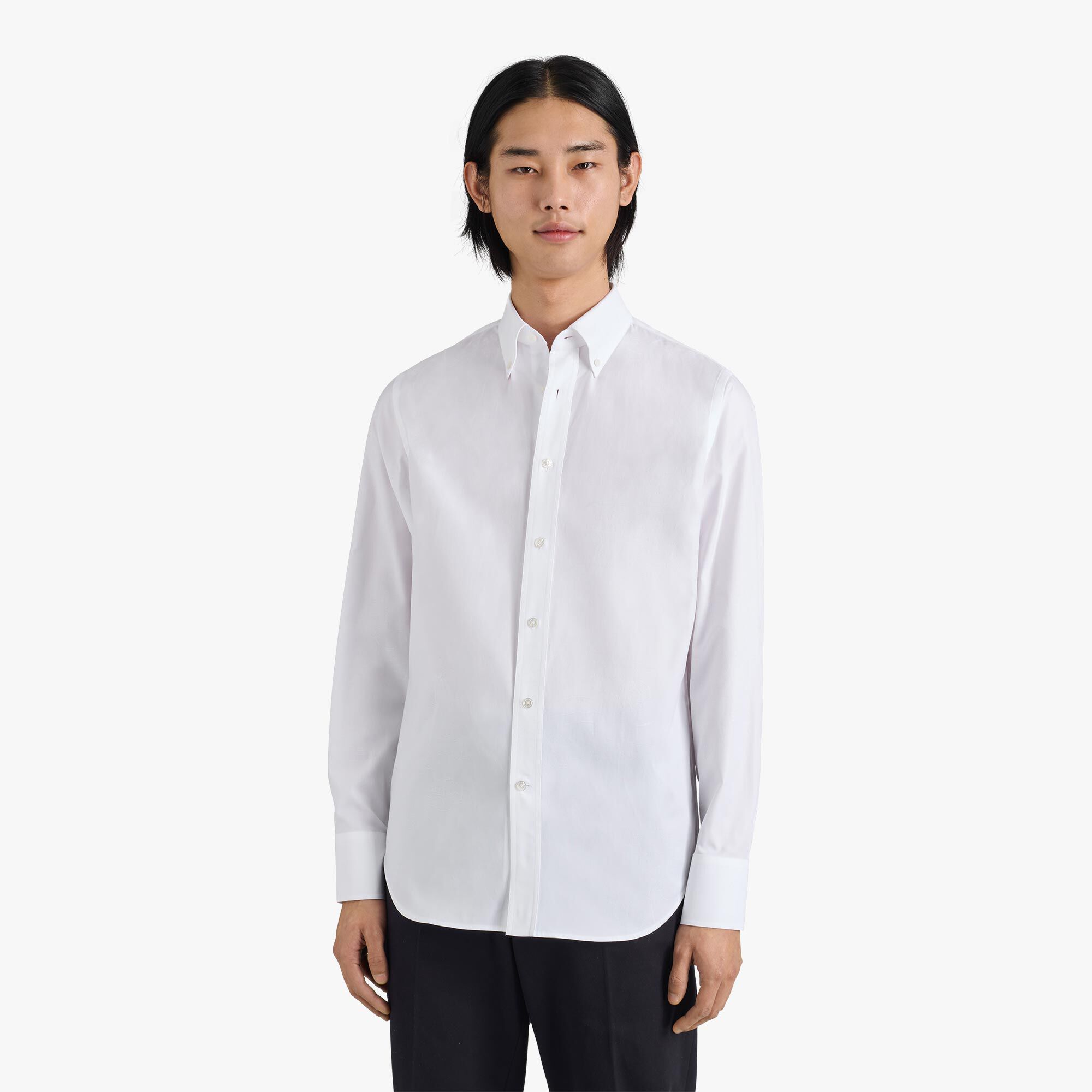 Chemise À Col Boutonne En Coton Scritto