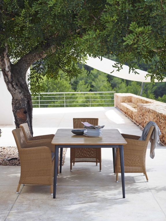 Cane-Line Core tuintafel 160x100 Lava Grey