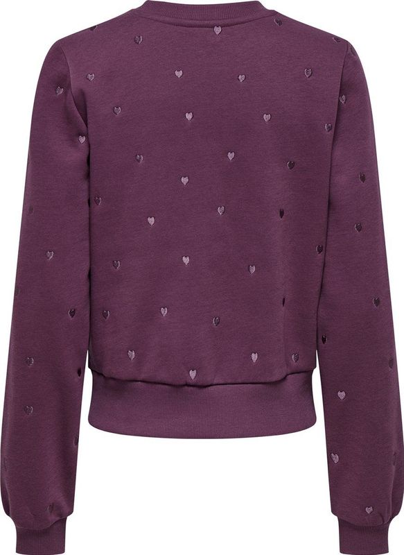 Only - Onlatika O-neck - Trui - Mauve Wine - Glitter Emb. Bo 15355802