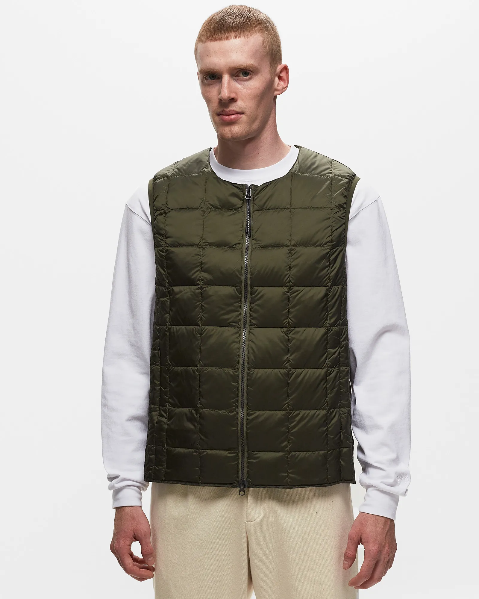 Taion CREW-NECK W-ZIP DOWN VEST