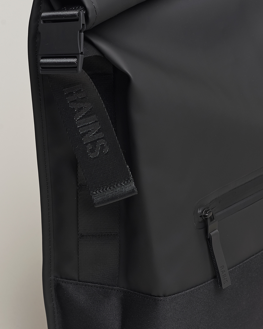 RAINS Trail Rolltop Backpack Black