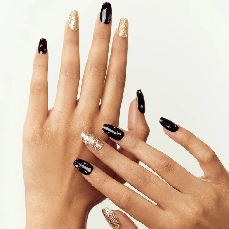 Semi Cured Gel Nail Strips Christmas Set