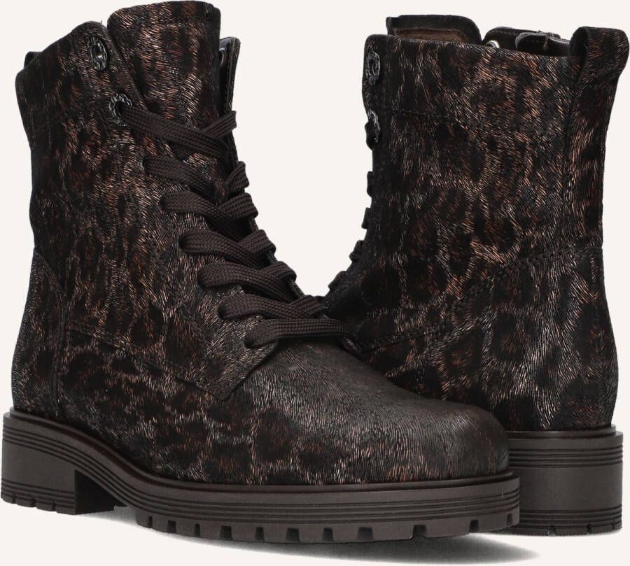 GABOR Veterboots Dames 765.1 Maat: 37 Materiaal: Leer Kleur: Bruin