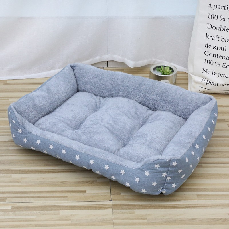 (52x40cm) Weiches Haustier Bett Kuscheliges Hundesofa Katzen Kissen - Sterne