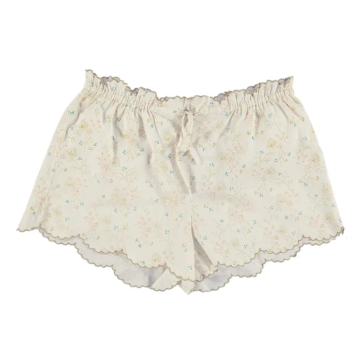Camomile London Short brodé en coton Minako | Doré