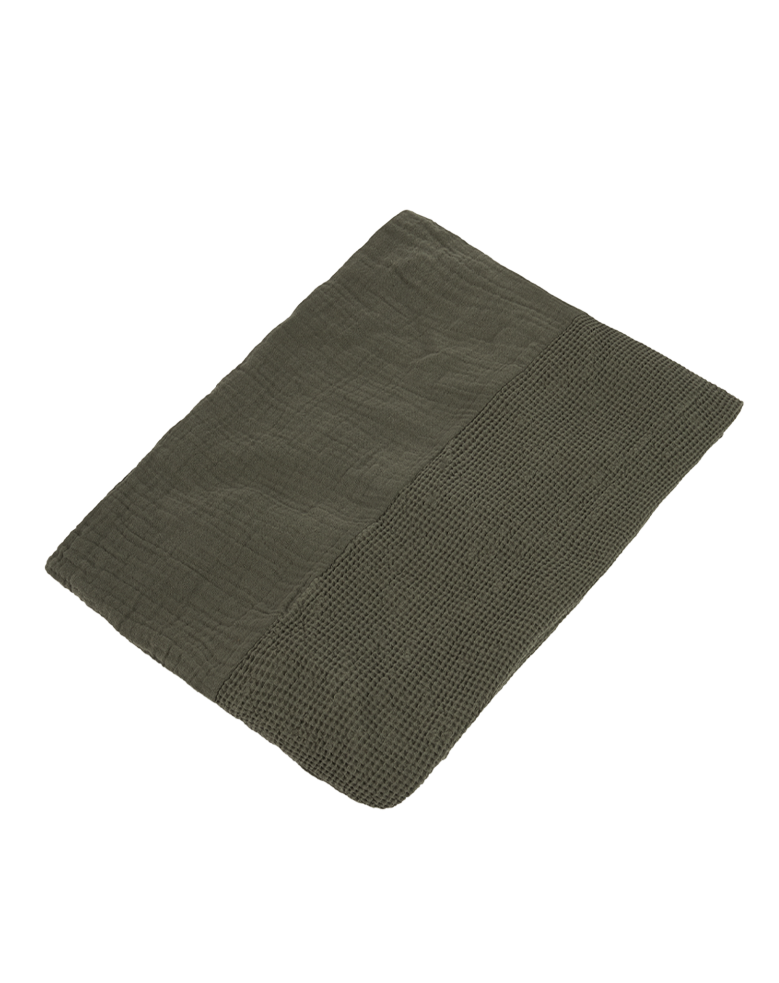 Housse de matelas à langer wabi-sabi en coton lavé | Vert