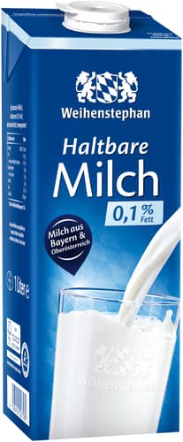 Weihenstephan Haltbare Milch 0,1% Fett