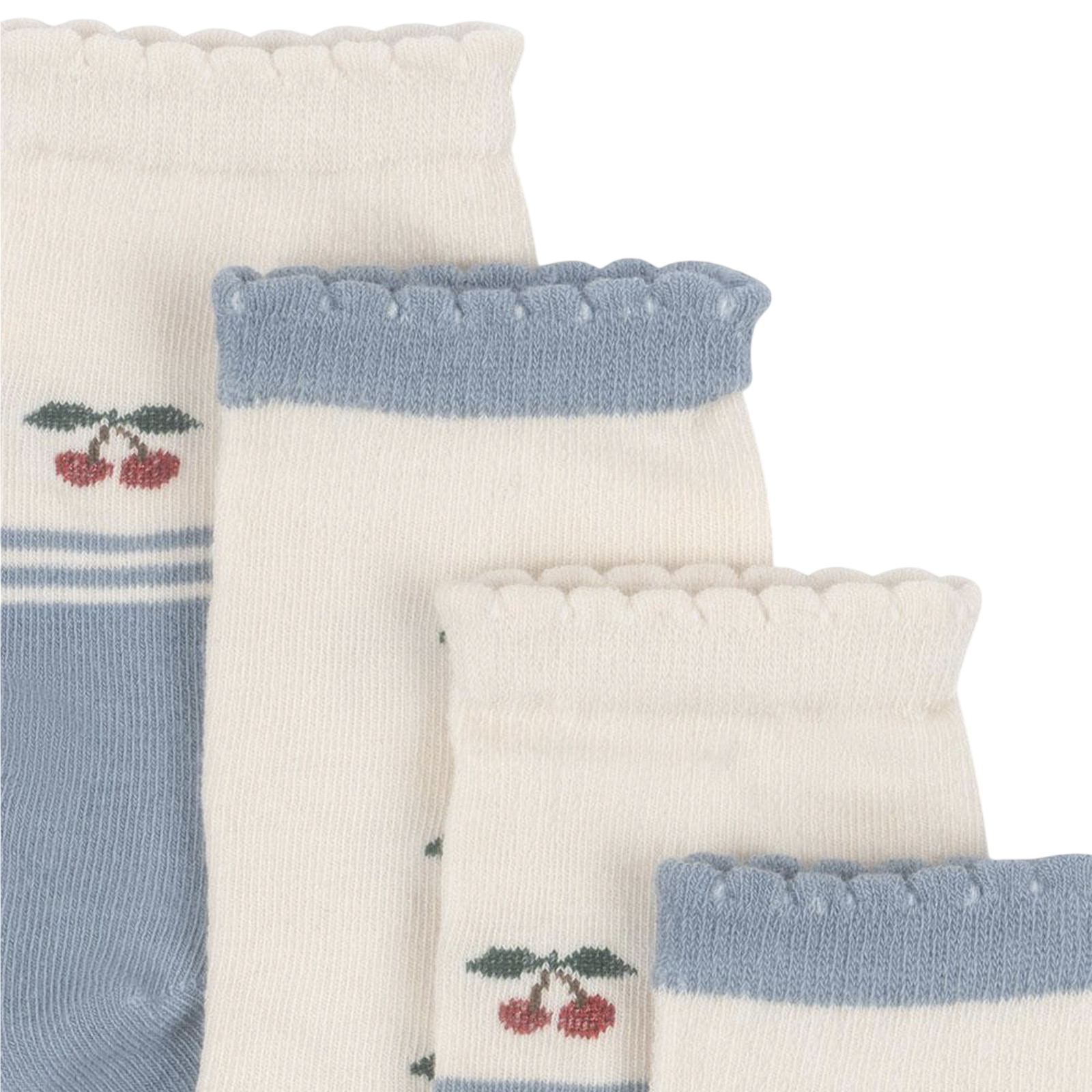 Socken Cherry 2er Set Cherry Mix