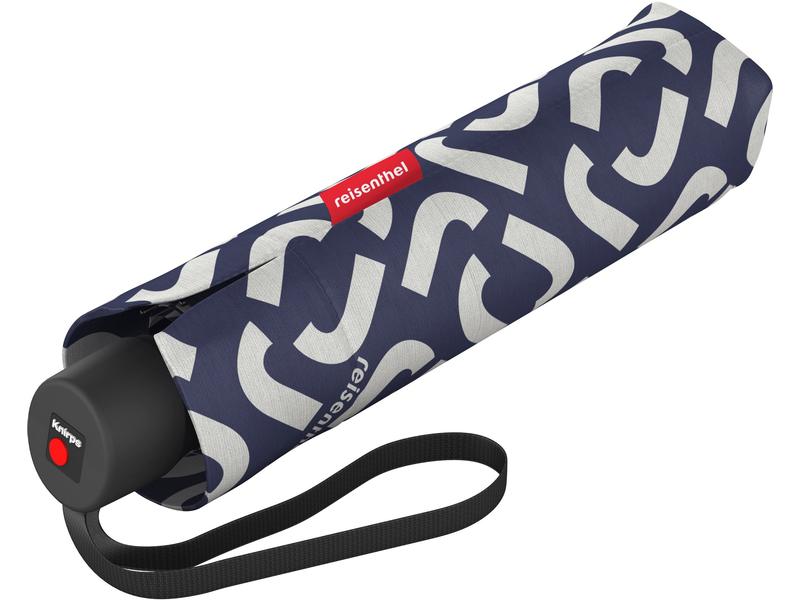 Reisenthel Knirps Schirm Pocket Classic Signature Navy Regenschirm aus recyceltem PET