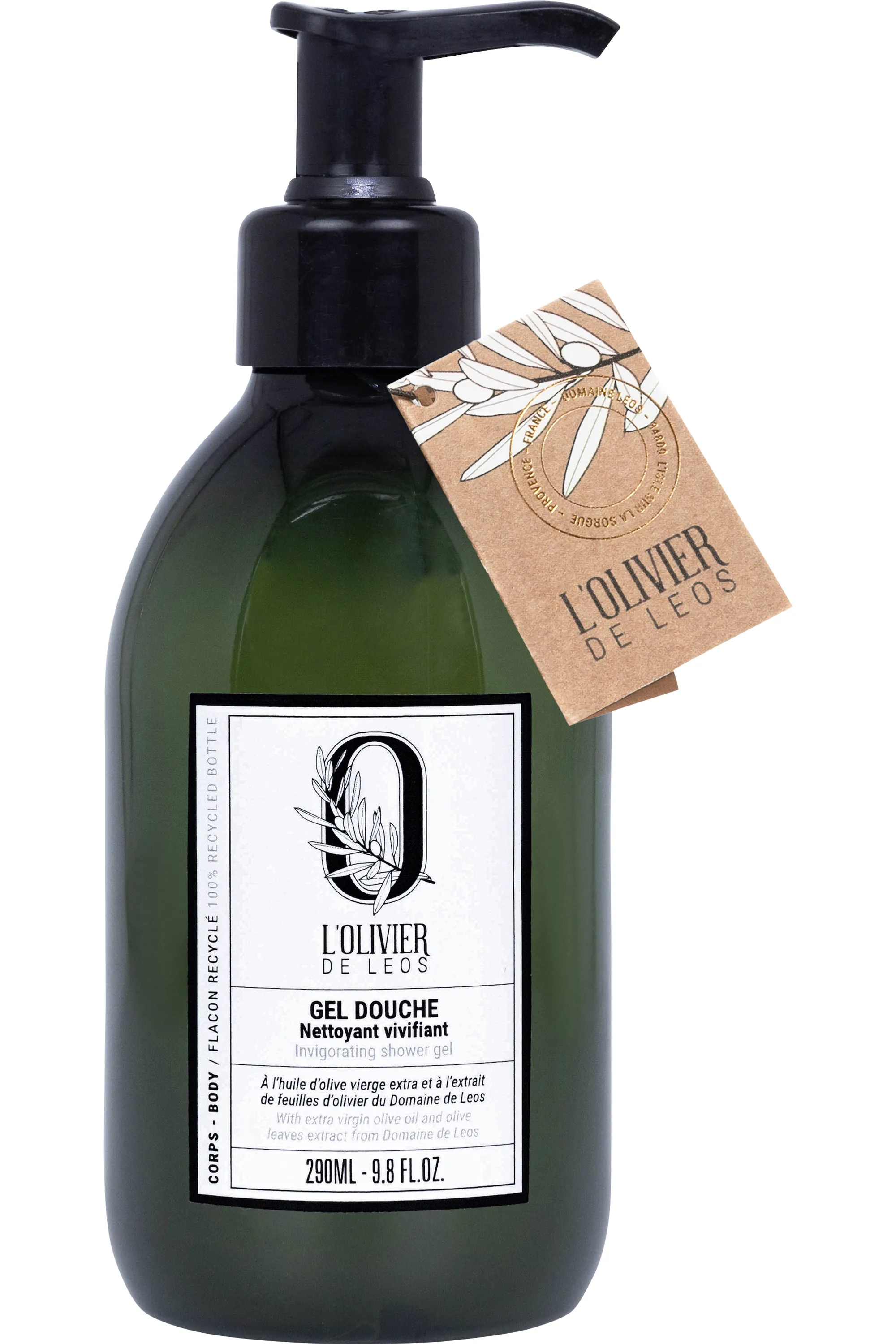 L'OLIVIER DE LEOS Gel douche nettoyant vivifiant-290 ml