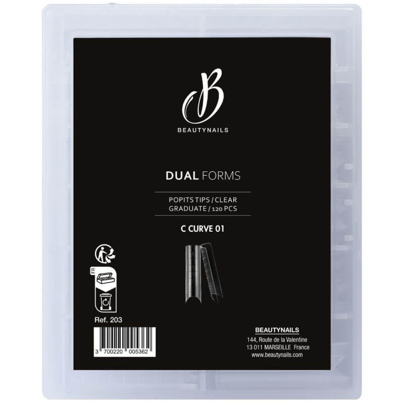 Tips Dual Form C curve 01 BeautyNails