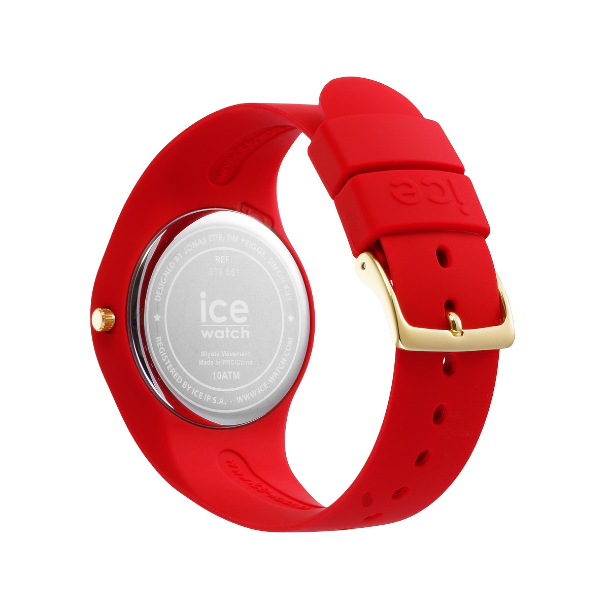 Montre Ice Watch  Femme silicone rouge.