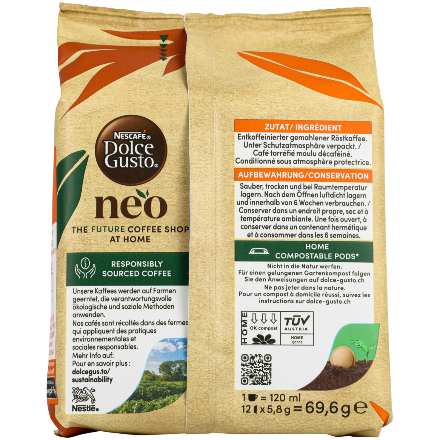 NEO Dolce Gusto Decaf Lungo 12 Pods