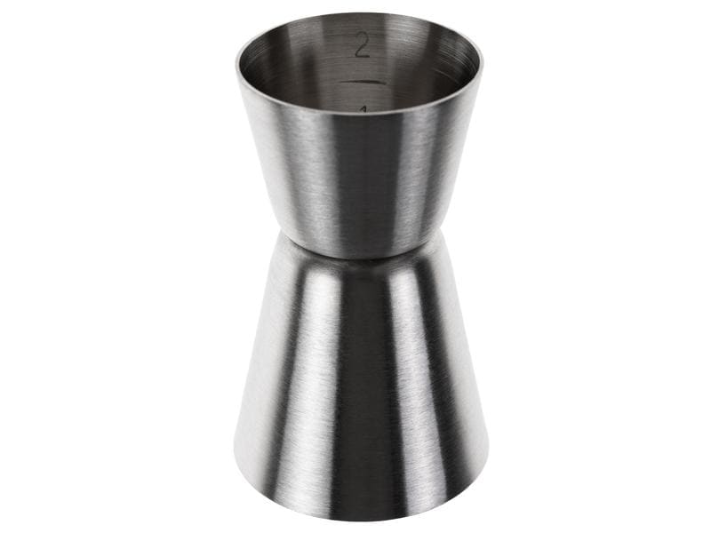 Paderno Cocktail-Doppelmass 40/20 ml Silber Cocktail-Messbecher