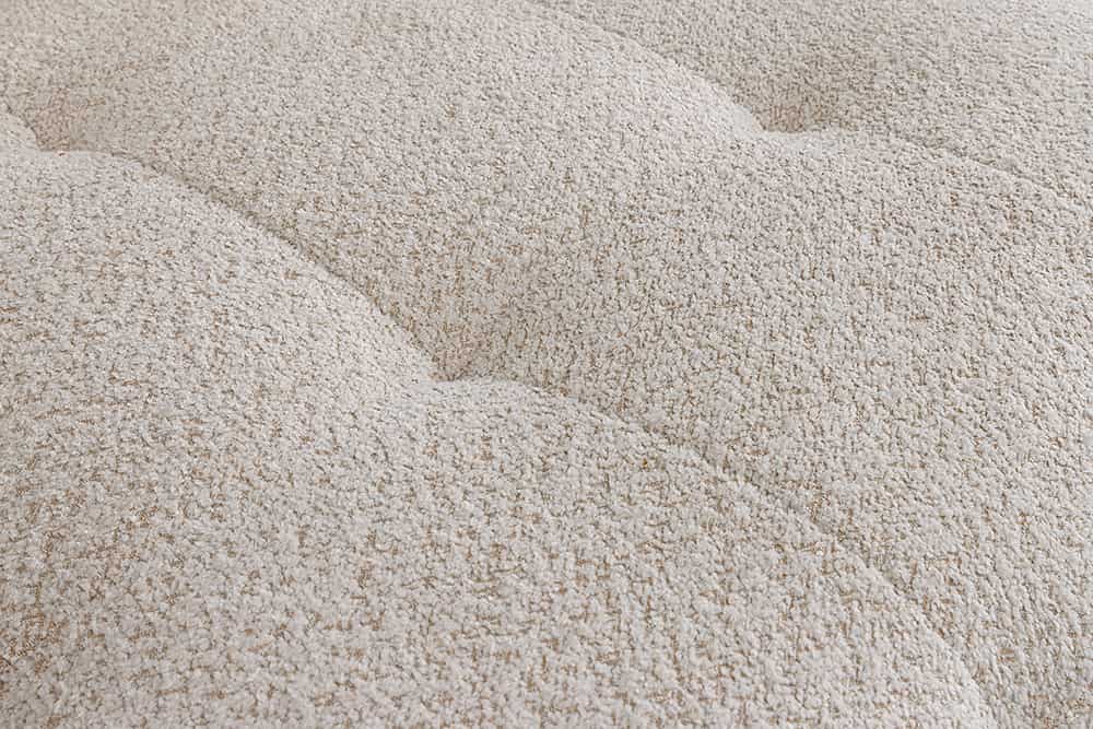 Modernes Big Sofa ROYAL 295cm champagner beige Bouclé Federkern XXL-Couch