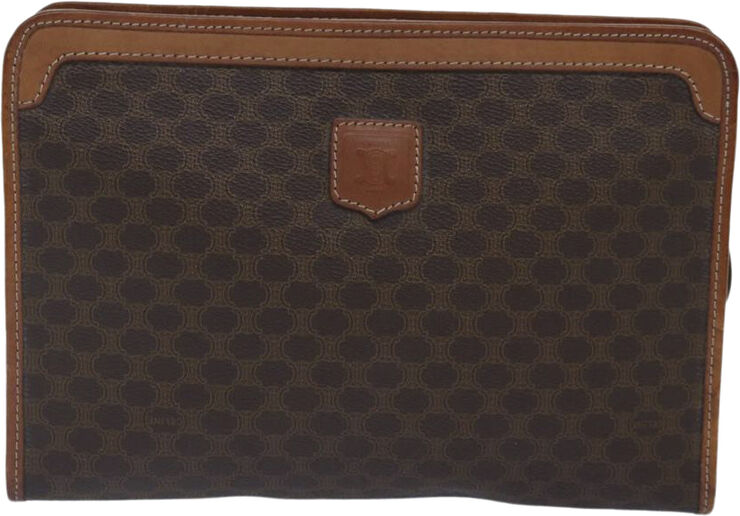 Celine Vintage Celine Clutch Brown