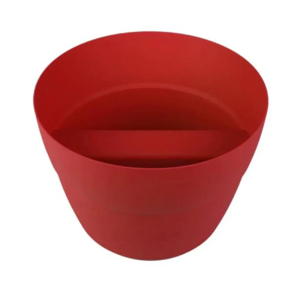 EDA Toscane Bloempot - kunststof - rood - D30 x H21 cm
