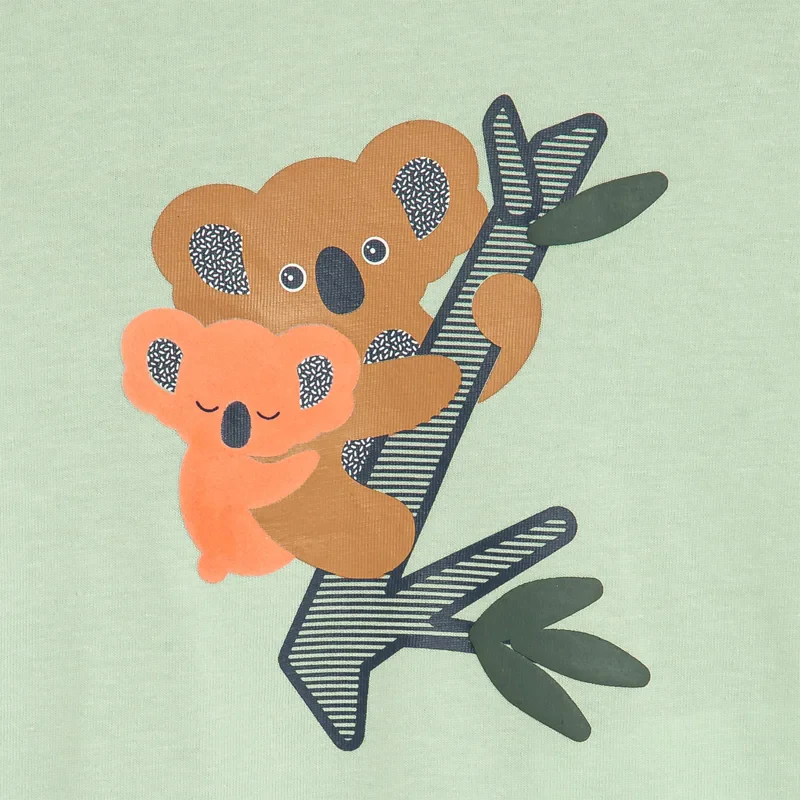 T-shirt koalas vert bébé garçon Vert
