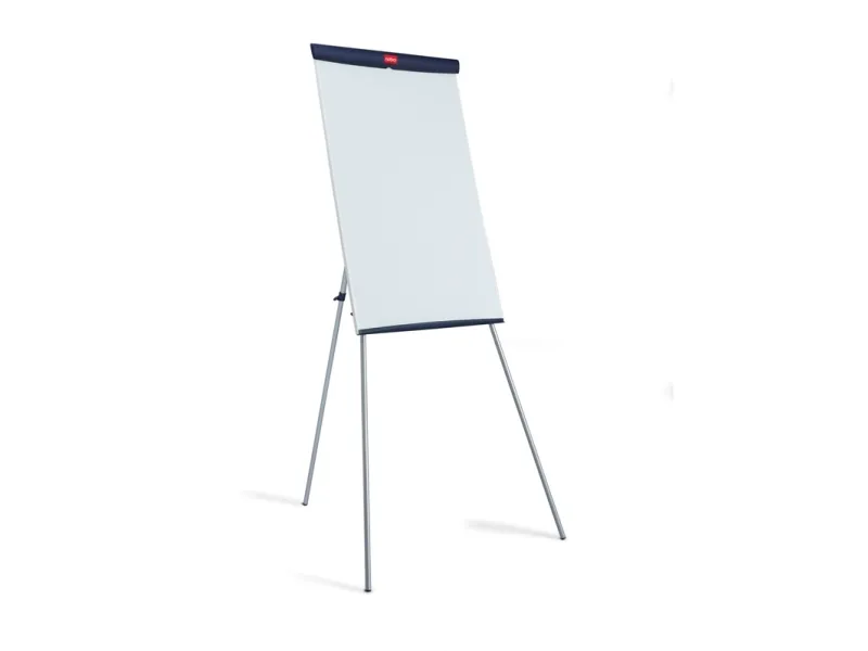 Flipover gulvmodel Nobo Basic med 3 ben og lakeret magnetisk Whiteboard