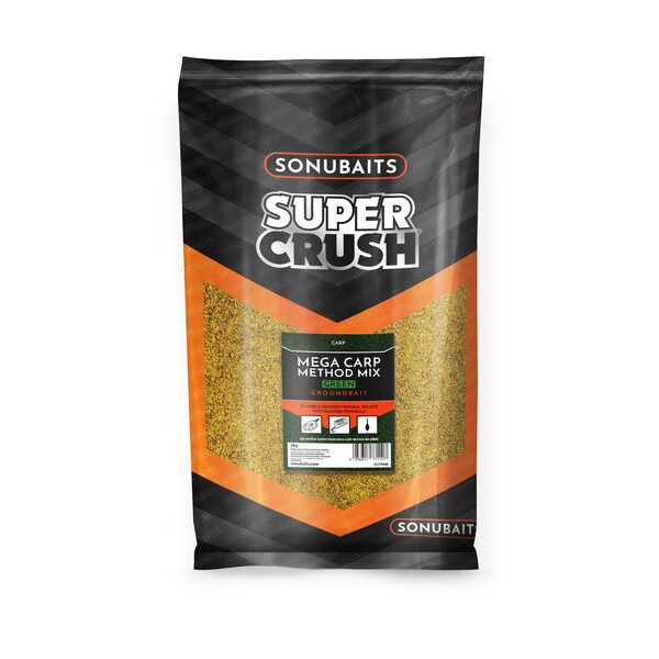 Amorce Sonubaits Supercrush Mega Carp Method Mix Vert (2kg)