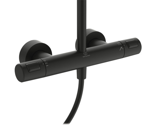 Douchekolom inclusief thermostaat Ideal Standard Ceratherm T25 zwart BC748XG