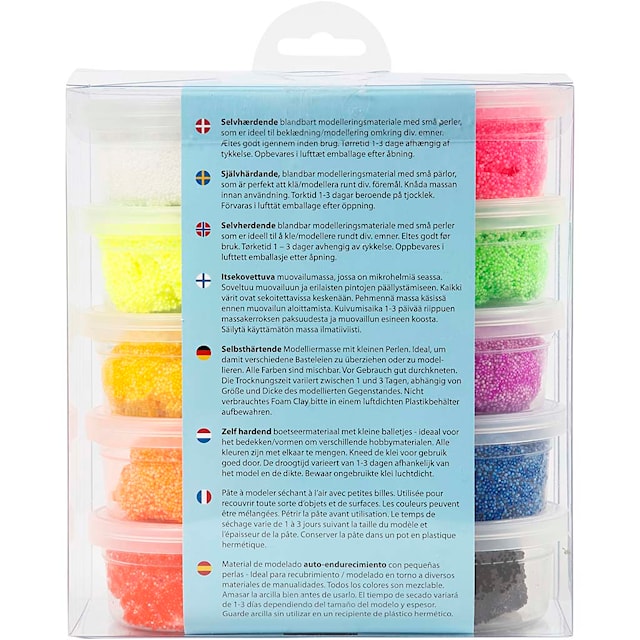 Foam Clay® , ass. farger, 10x35 g/ 1 pk.