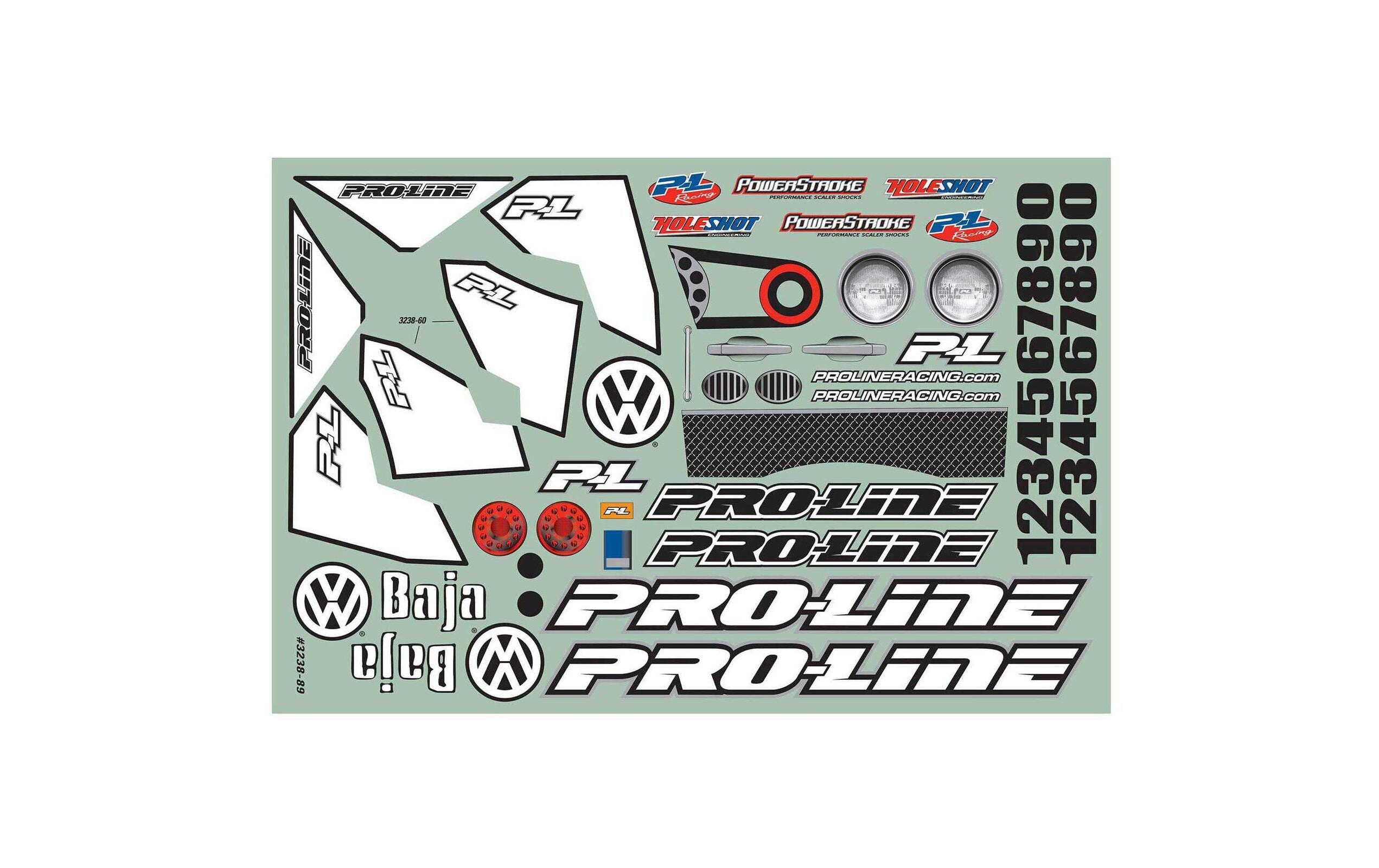 Karosserie VW Baja Bug Short Course unlackiert, 1:10Short Course / Truggy Karosserie - passend zu Slash 4x4