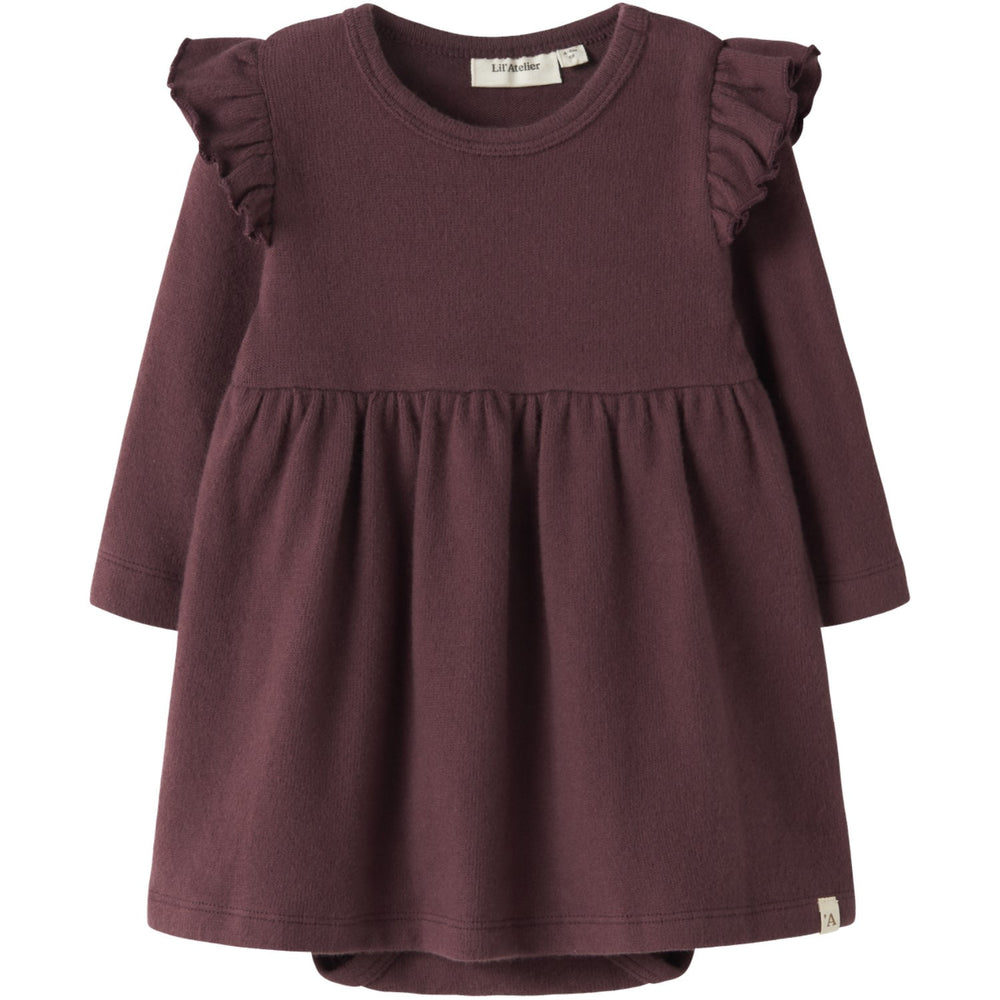 Køb Lil'Atelier Catawba Grape Nbfthora Hun Ls Body Kjole Lil
