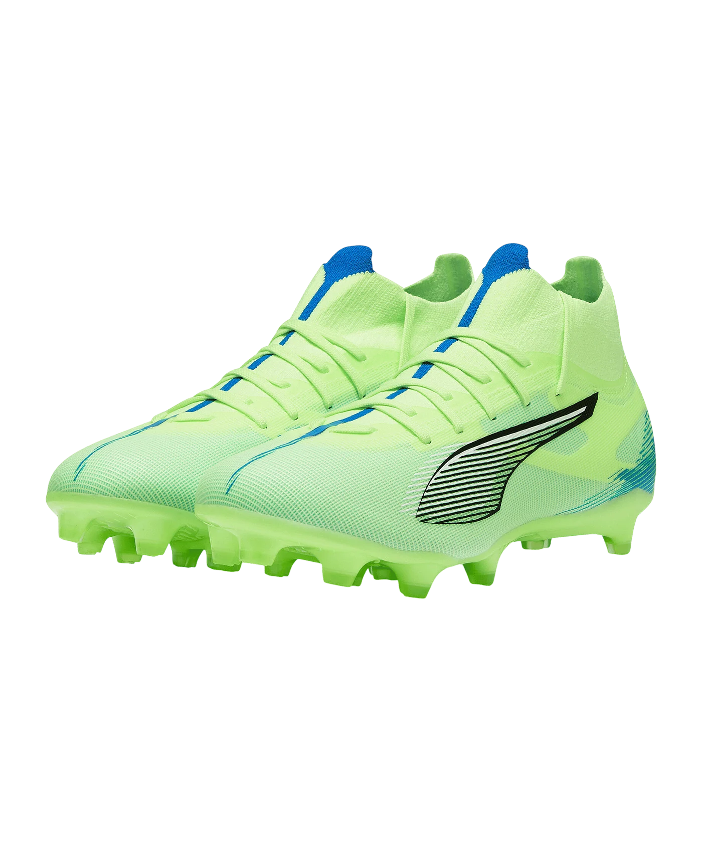 PUMA ULTRA 5 Match+ FG/AG Lights Out Grün Weiss F03
