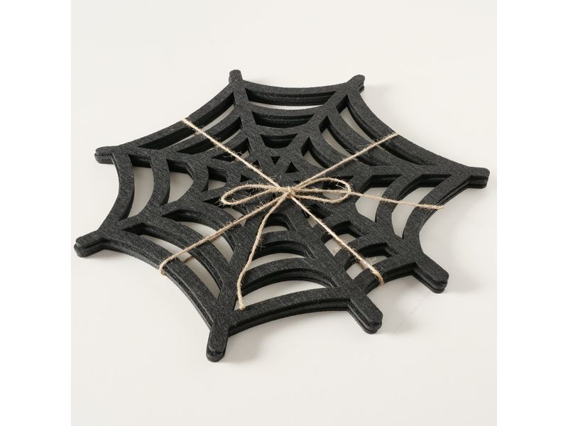 Boltze Tischset Webba 4-teilig Halloween Untersetzer aus Polyester