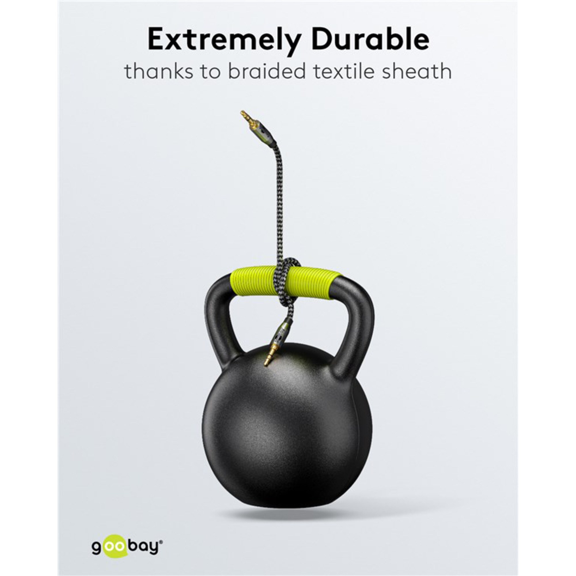goobay Kabel Plus Audio Verbindungskabel AUX 3,5mm stereo