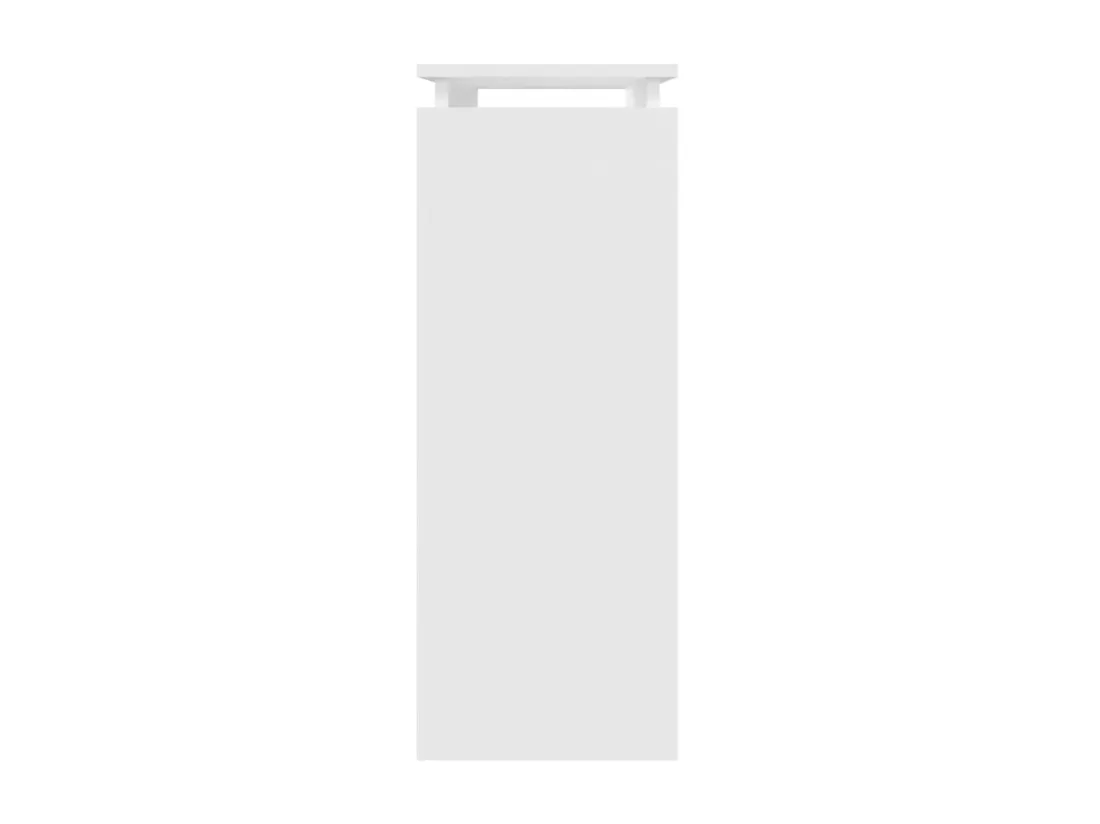 Table console Blanc 80x30x80 cm Aggloméré