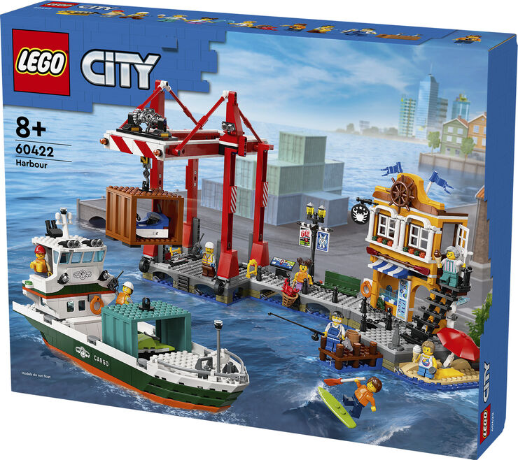 Lego Havnefront med fragtskib