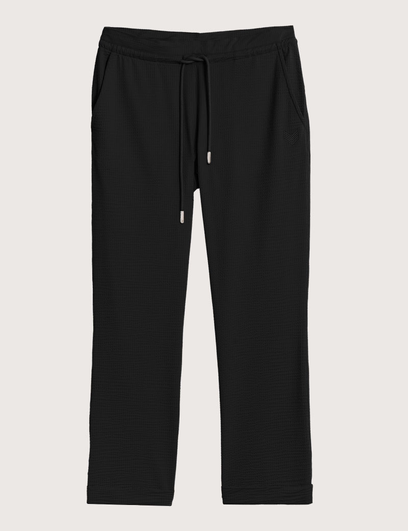 HBT WAFFLE  | CHELSEA PANTALON NOIR