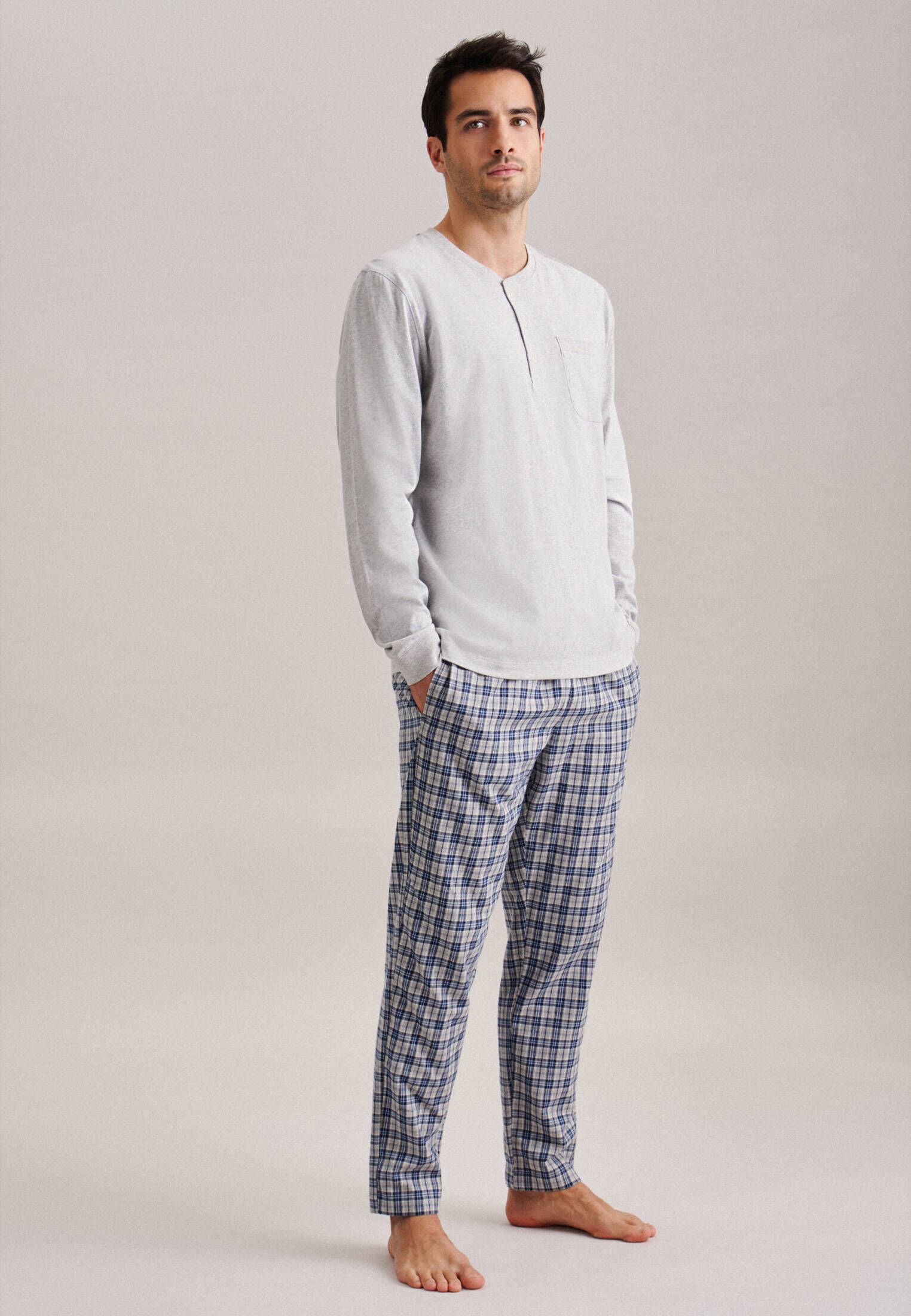 Seidensticker| Herren Pyjama Schwarze Rose