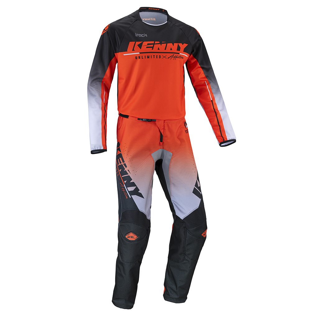 Kenny - Pantalon Track Focus - 2022 Noir / Orange / Gris